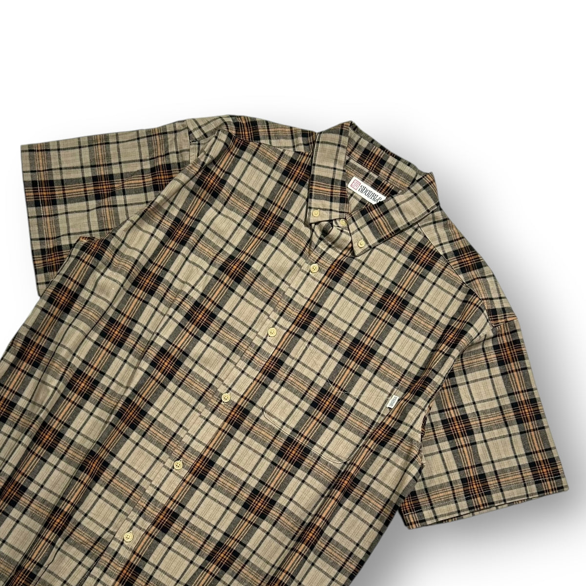 S Double Plaid Shirt Medium