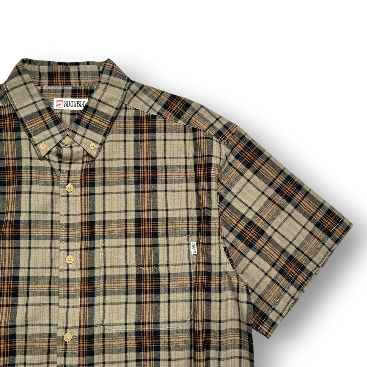 S Double Plaid Shirt Medium