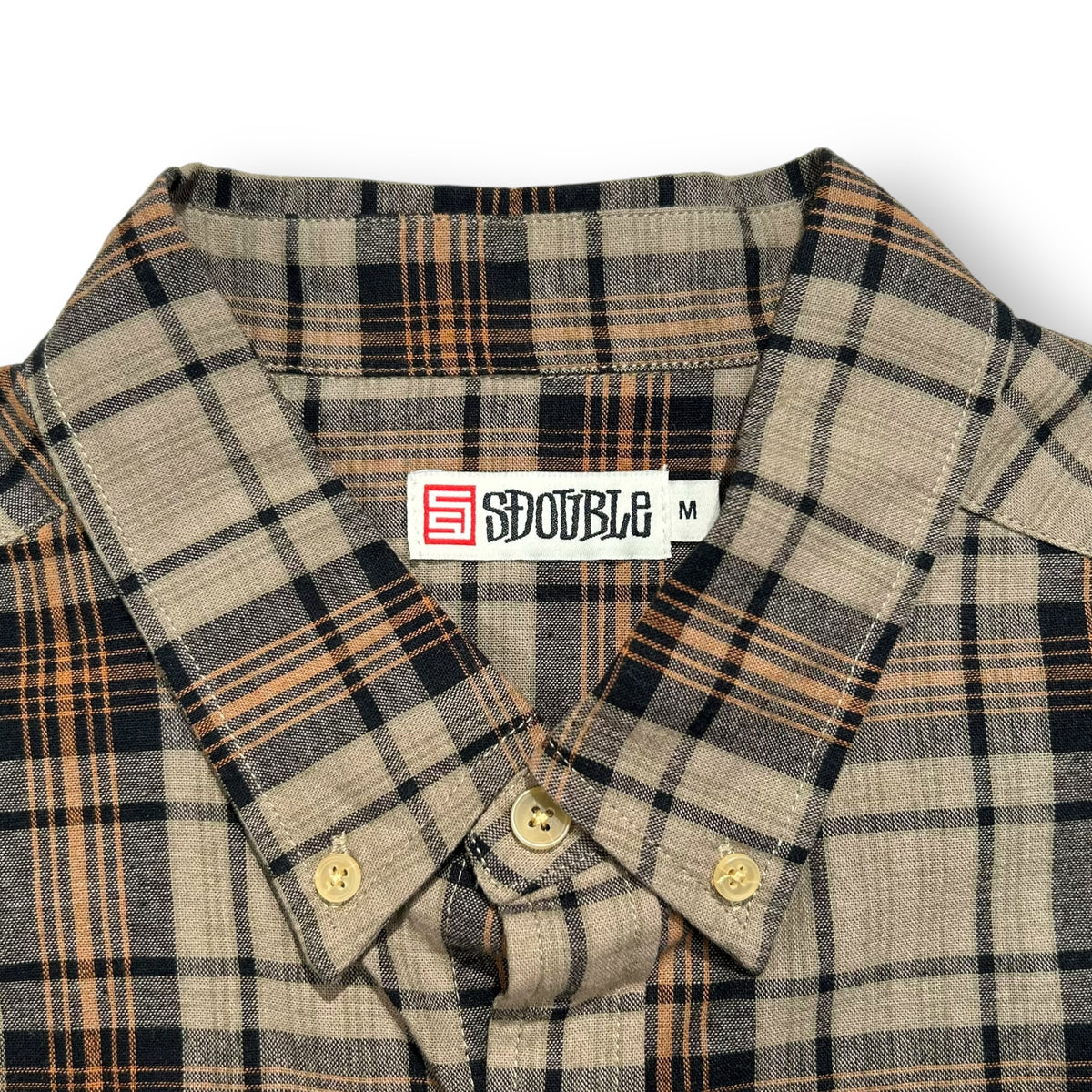S Double Plaid Shirt Medium