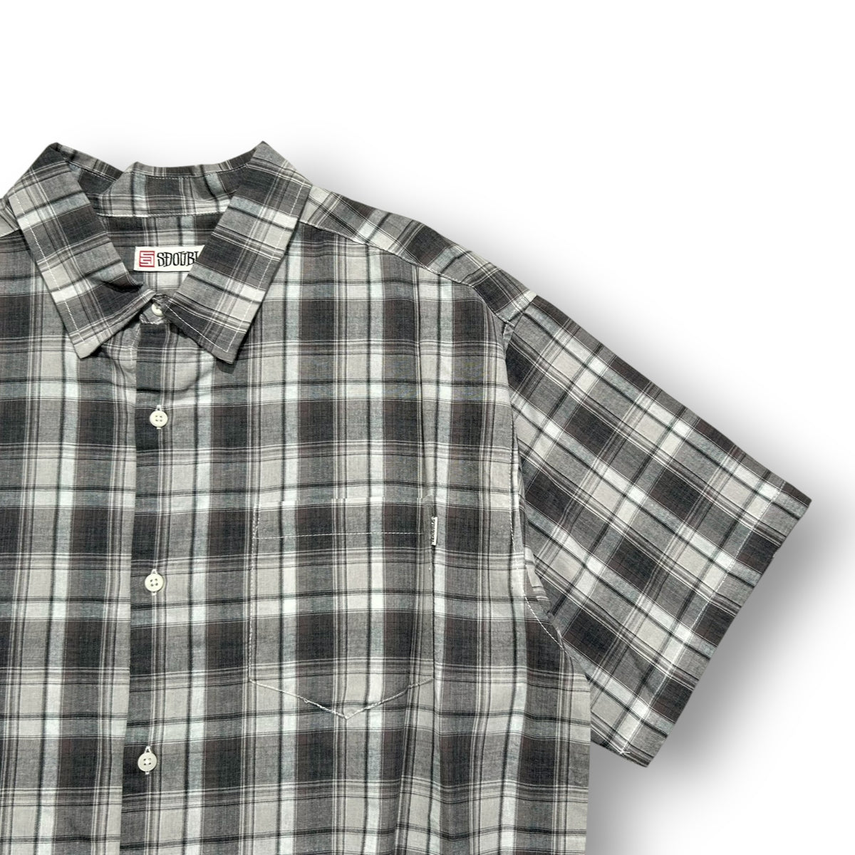 S Double Plaid Shirt Medium
