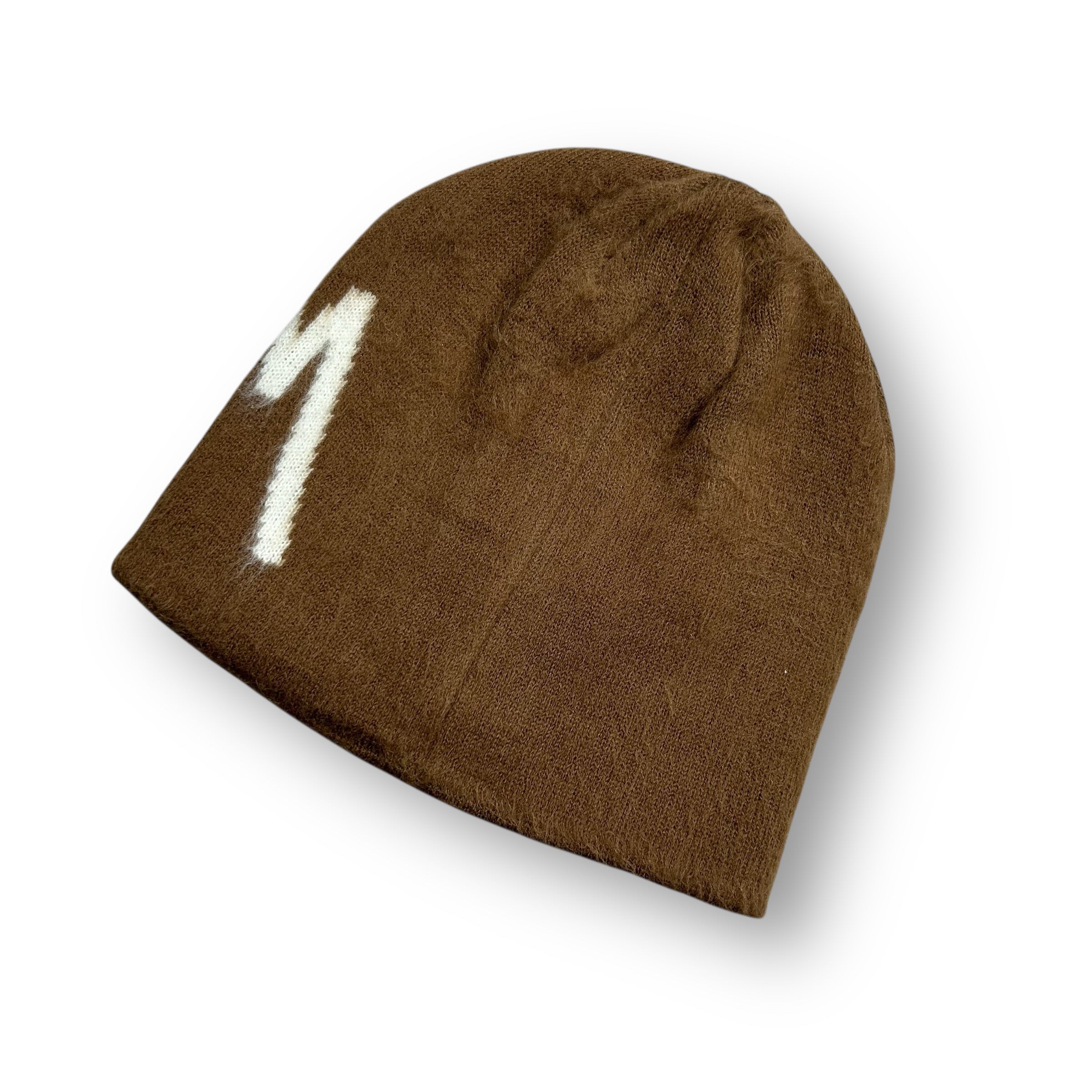 Stussy Logo Beanie Brown