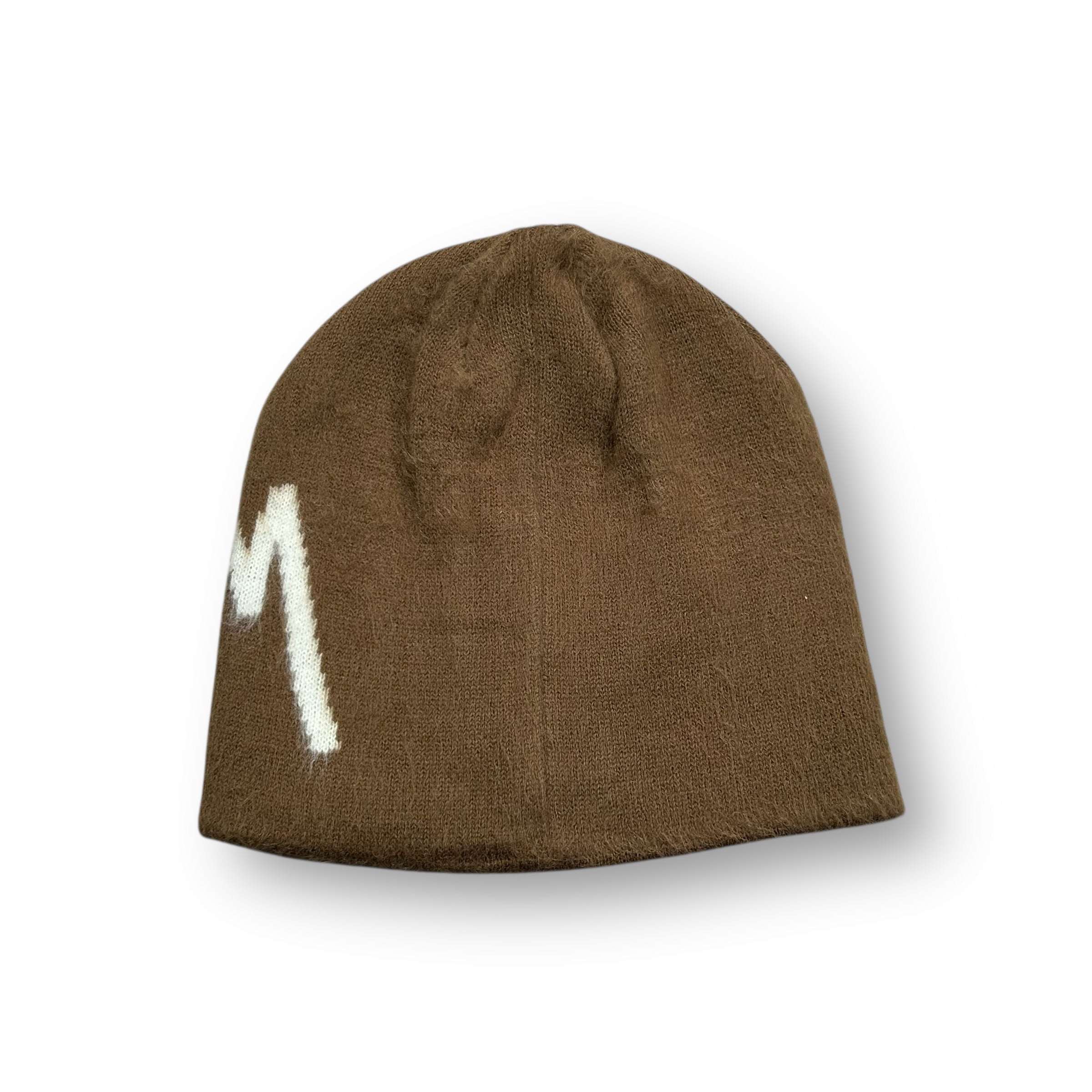 Stussy Logo Beanie Brown