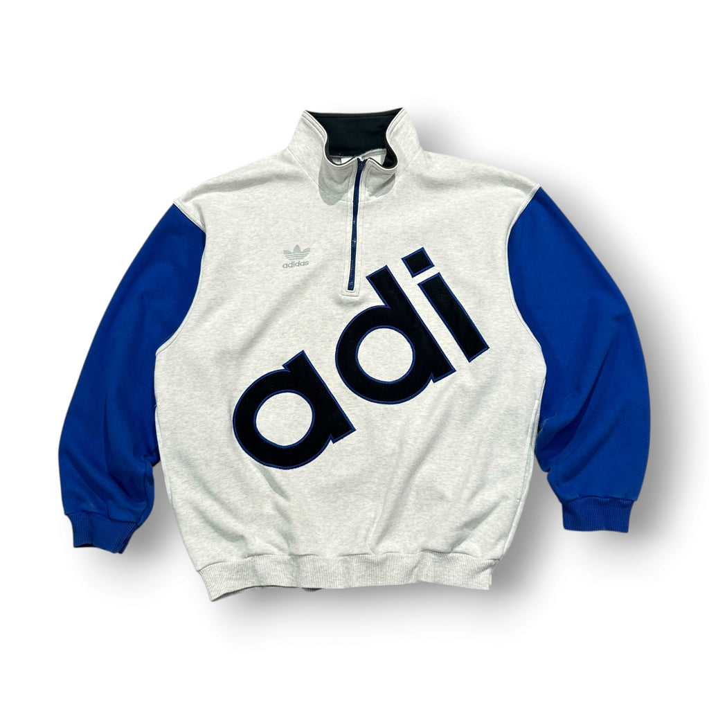 ADIDAS 1/4 Zip Sweatshirt Medium
