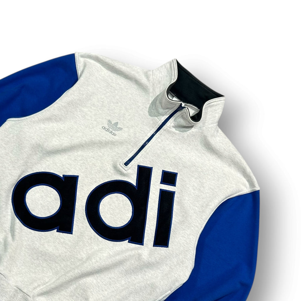 ADIDAS 1/4 Zip Sweatshirt Medium