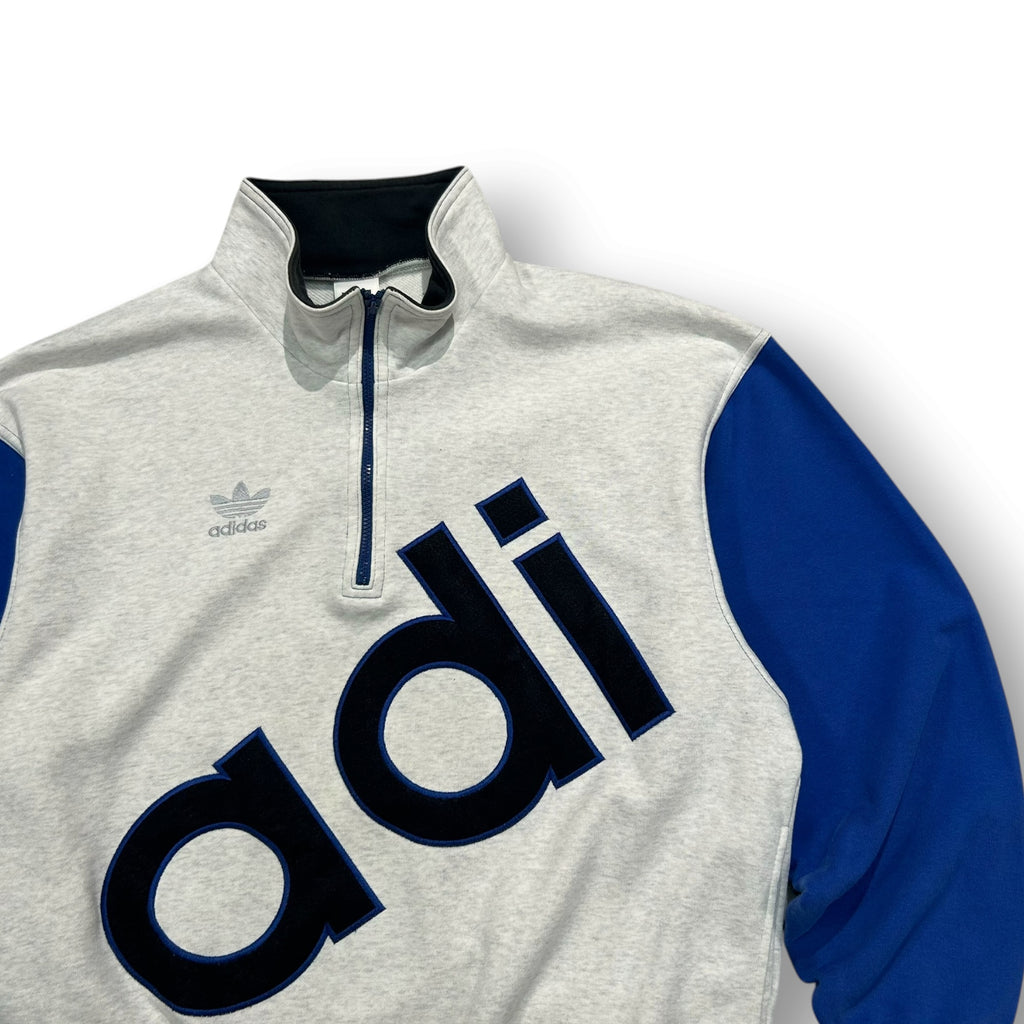 ADIDAS 1/4 Zip Sweatshirt Medium