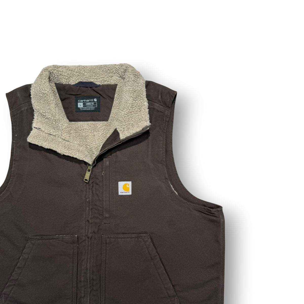Carhartt Lined Vest Gilet Large
