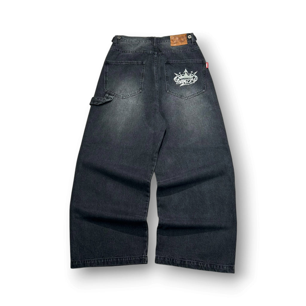 9090 Baggy Double Knee Jeans W30