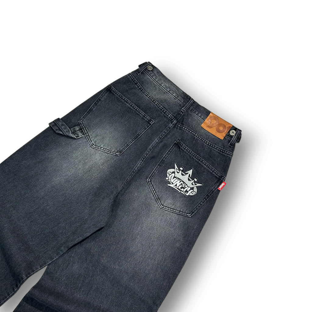 9090 Baggy Double Knee Jeans W30