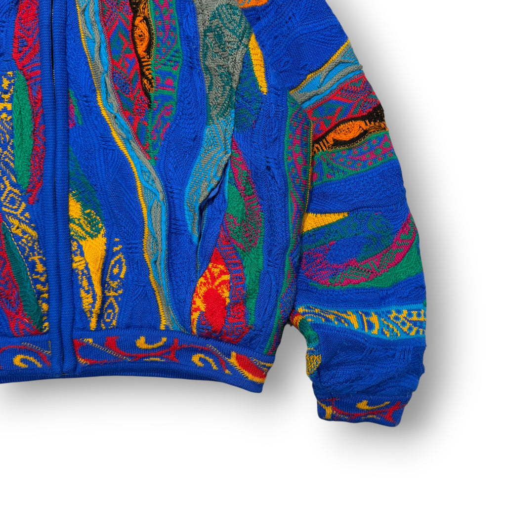 COOGI Knit Zip-up Cardigan Small
