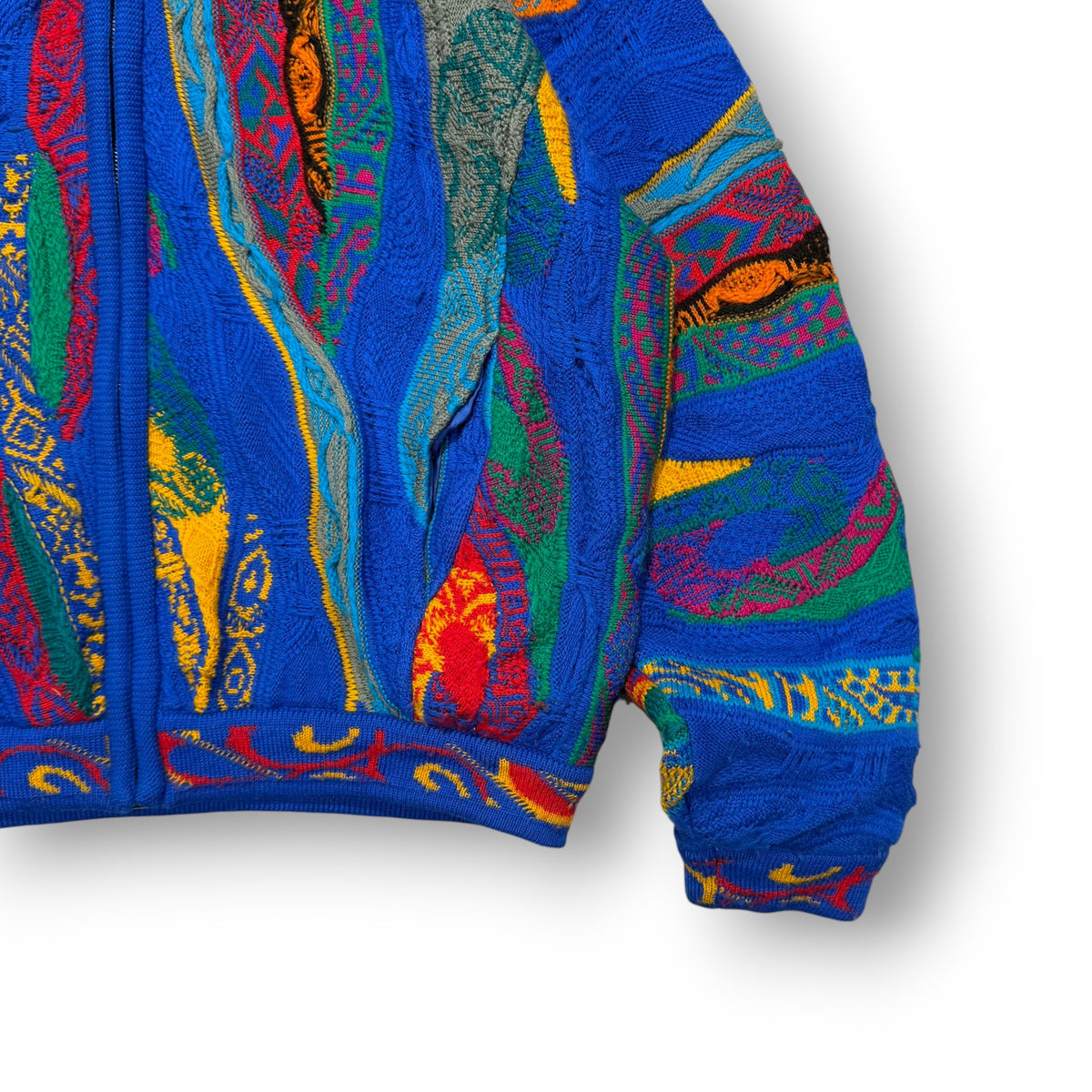 COOGI Knit Zip-up Cardigan Small