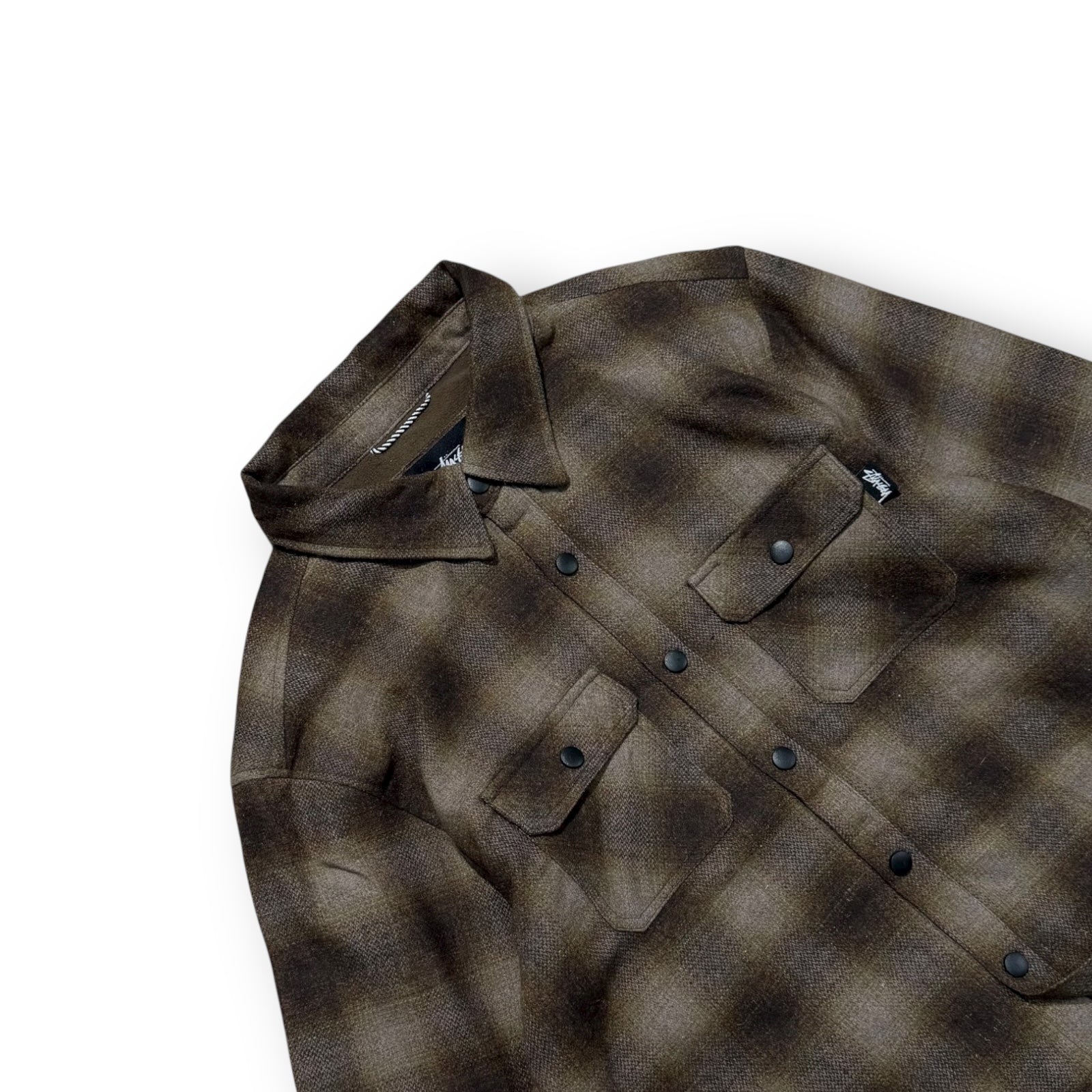 Stussy Plaid Flannel Shirt Jacket M