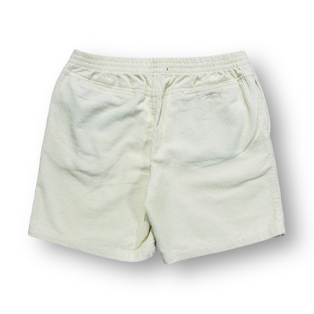 Stussy Cord Shorts Cream