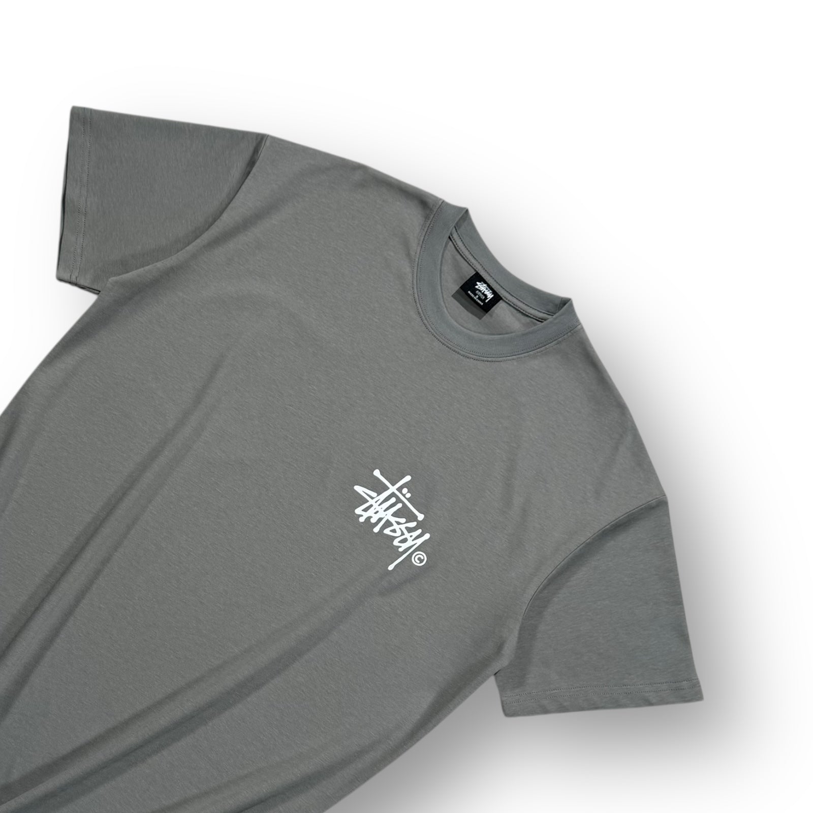 Stussy Logo T-shirt Grey