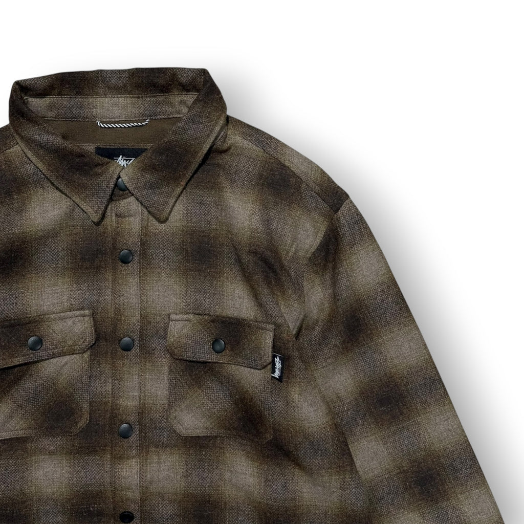 Stussy Plaid Flannel Shirt Jacket M