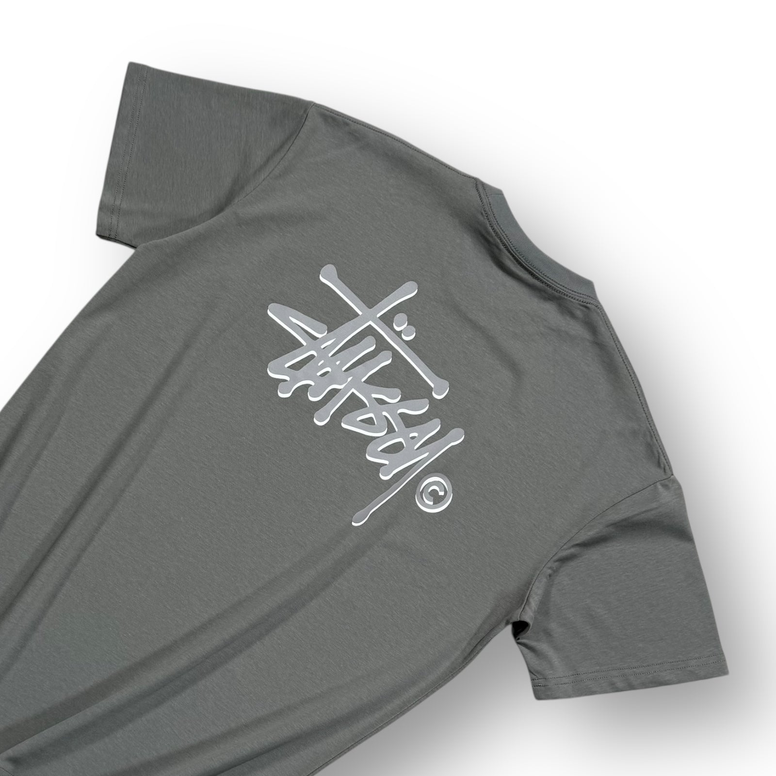 Stussy Logo T-shirt Grey