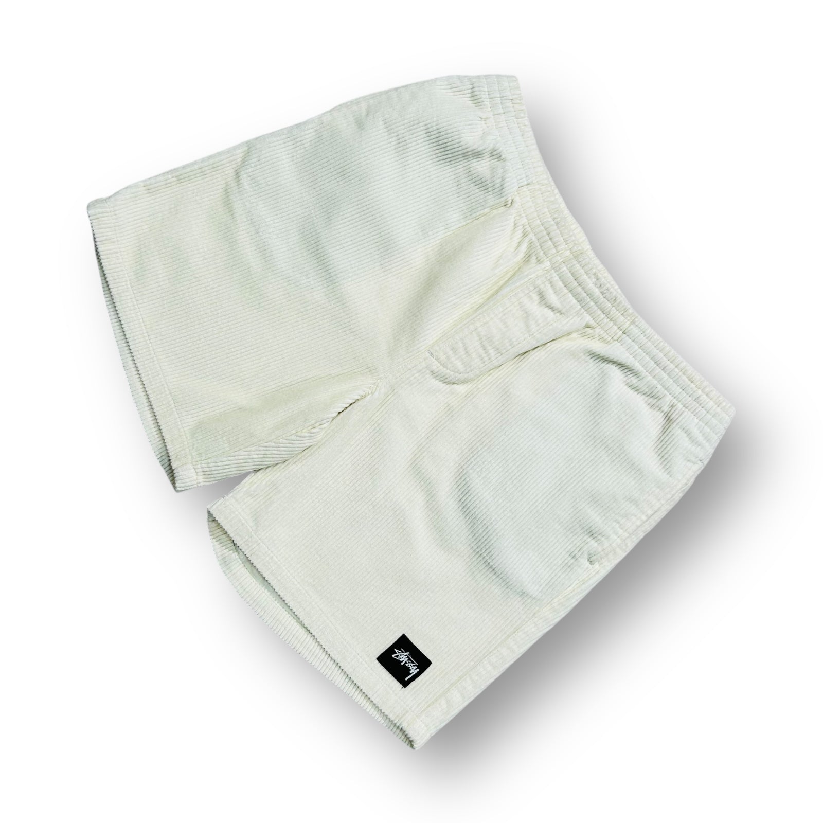 Stussy Cord Shorts Cream