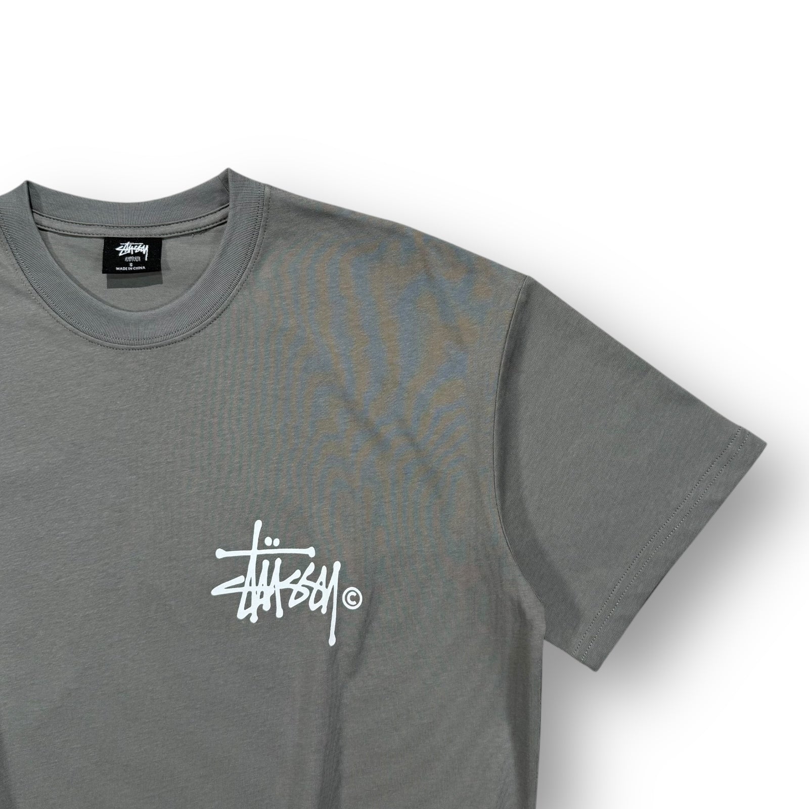 Stussy Logo T-shirt Grey