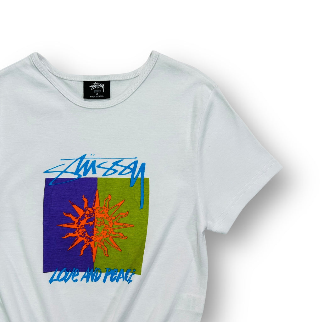 Stussy Love and Peace Crop Tee