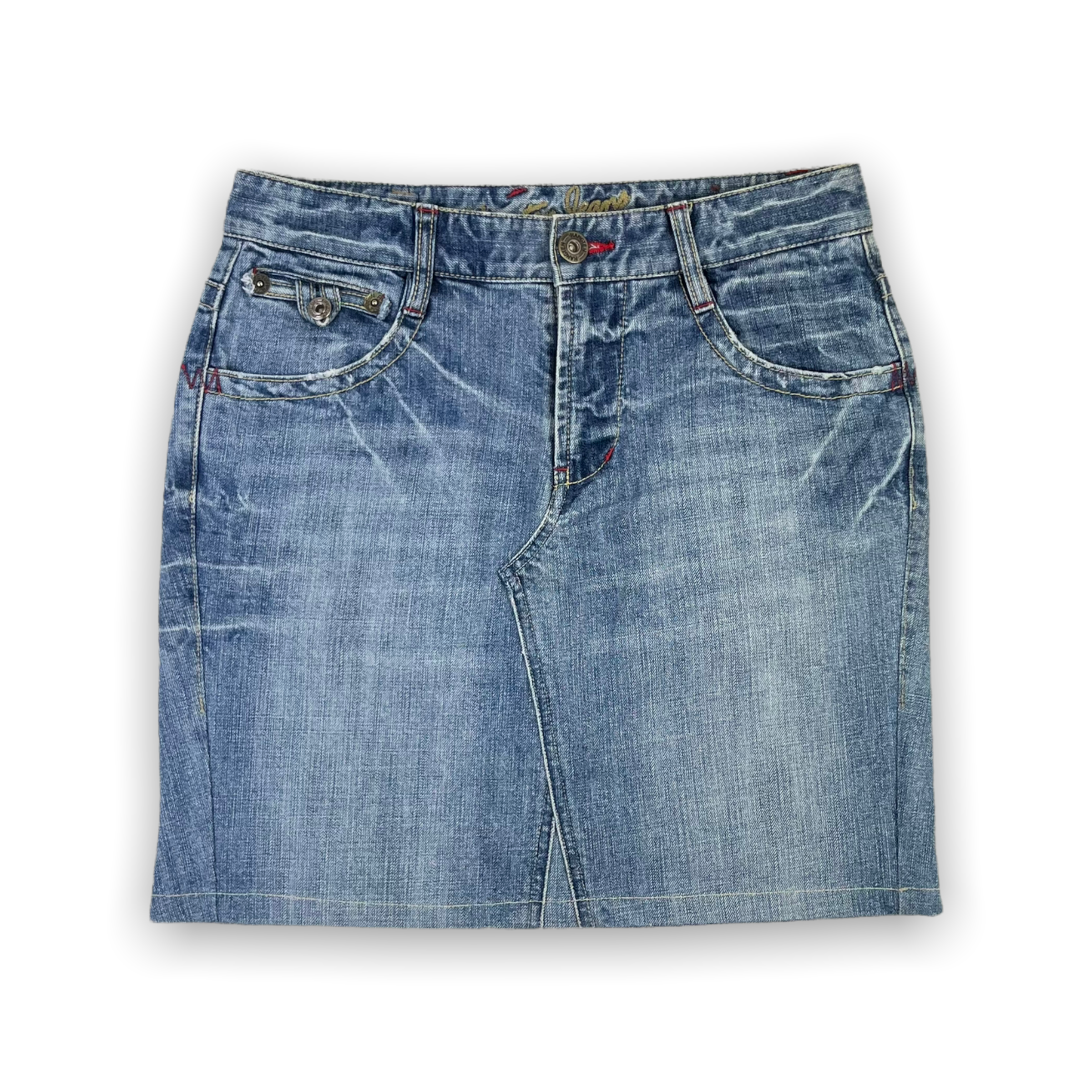 Vintage Hangten Mini Denim Skirt 30