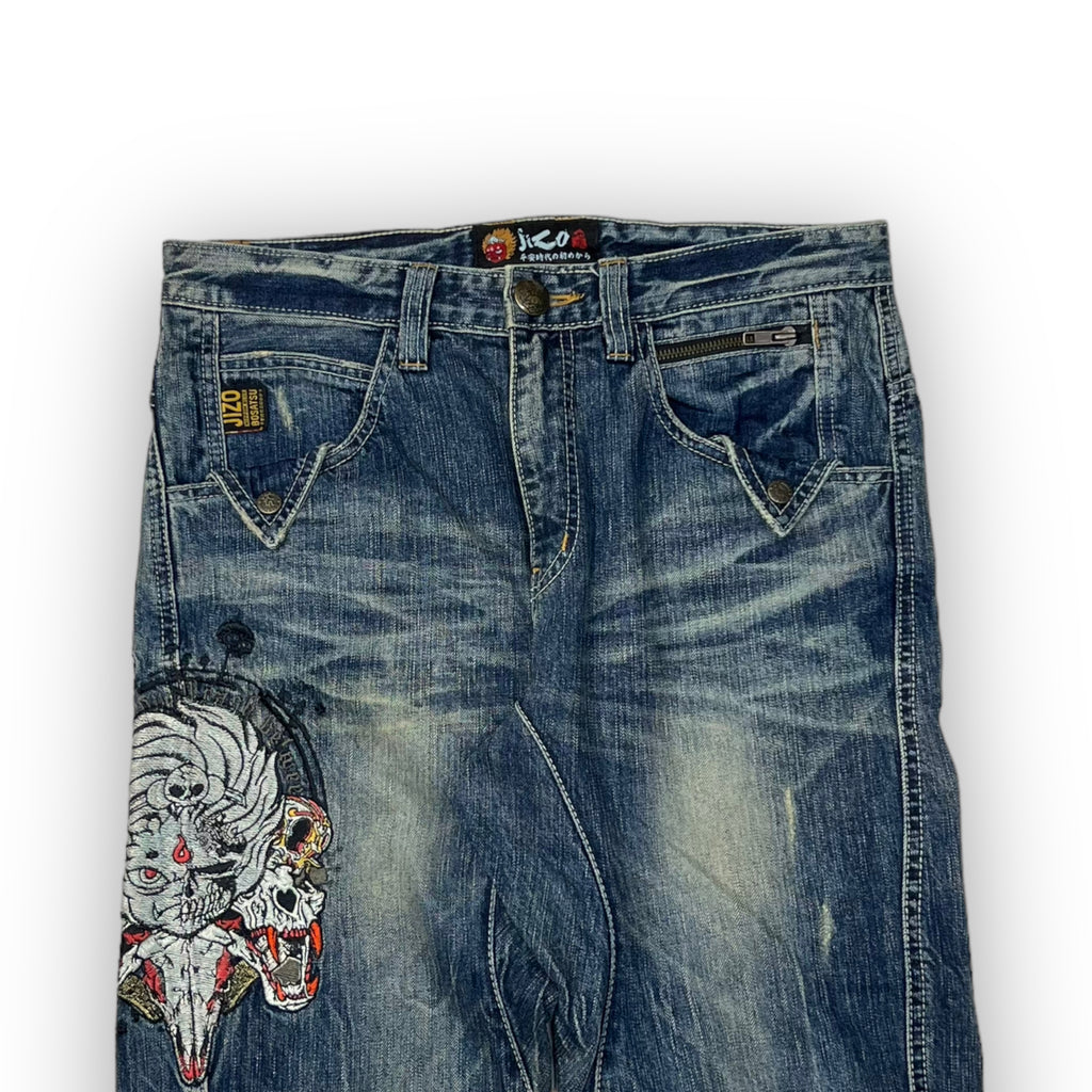 Vintage Japanese Embroidery Jeans W32